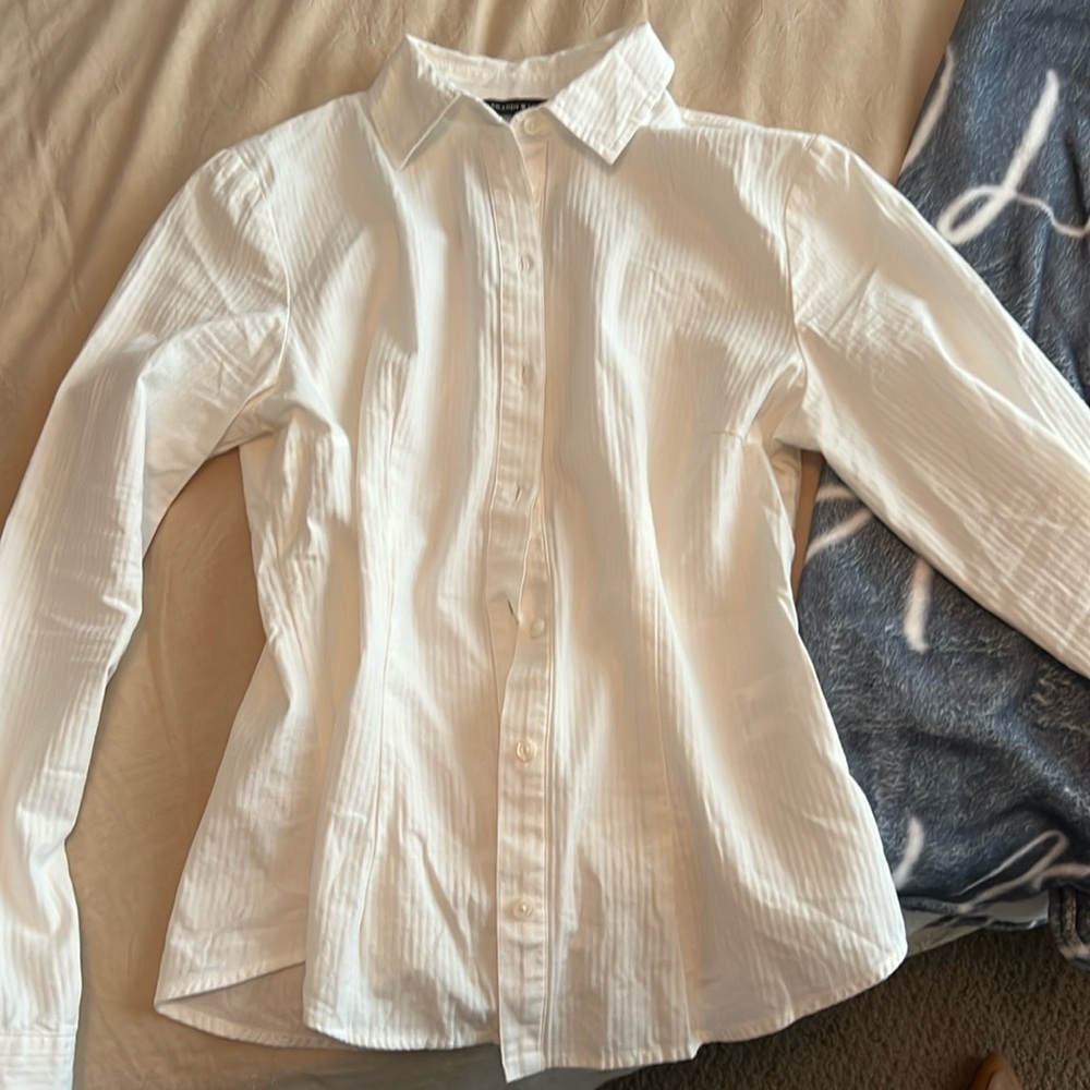 Button up top- white